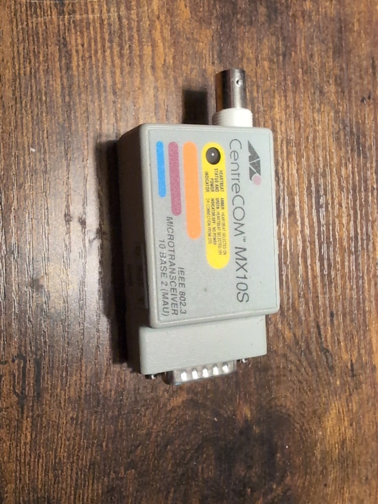 Allied Telesis CentreCOM AT-MX10S MicroTransceiver 12 VDC 10BASE2 300mA