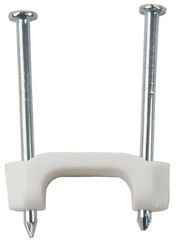 20 Plastic Insulated Electric Cable Staples 1/2″ x 1 1/4″ White BRISCON PS50 20