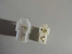 5 Sets 2 Pins Male Female Power Connectors ~ 6.3mm Spade type Molex Like