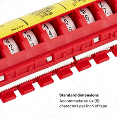 3M Scotchcode Wire Marker Tape Dispenser W/ Tape STD-0-9, Includes 1 Each of 0-9