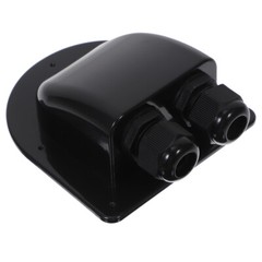 Weatherproof Cable Entry Plate ABS 2-hole Roof Wire Entry Gland Dual Hole Cable