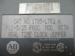 Allen Bradley PLC-5/25 Processor Module 1785-LTR2 Ser A USED FREE SHIPPING