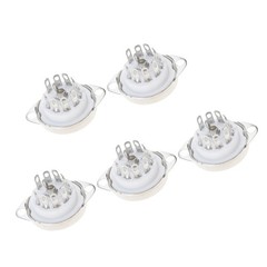 Enhances 9 Pin B9A Socket Corrosion Resistant Contacts 5pcs for 12AT7 6N2 Tubes