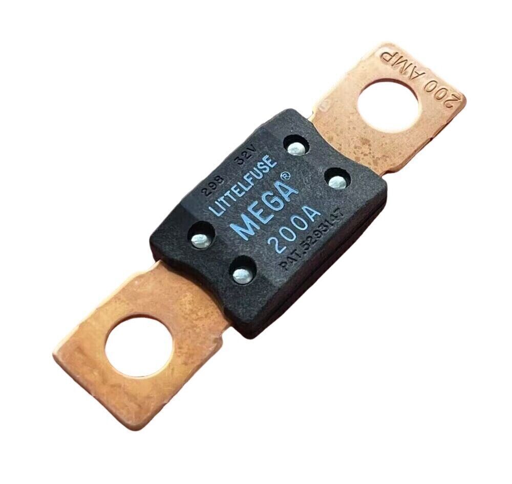 10Pcs New MEGA 0298200 298 series 200A 32V TIME DELAY Fuse