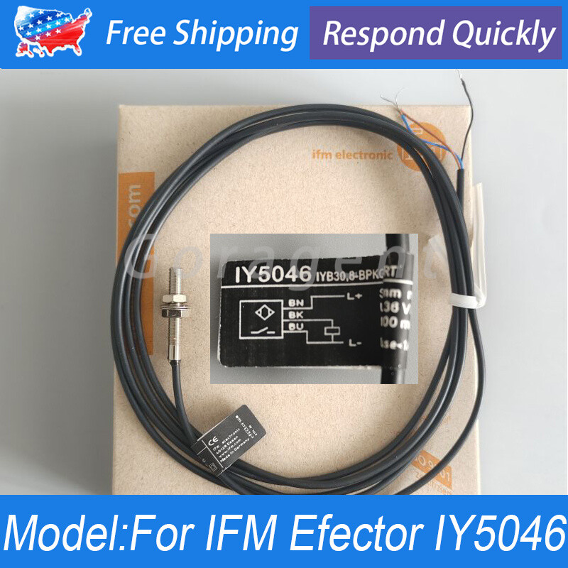 For IFM IY5046 Proximity Sensor Switch IYB30,8-BPKG/V2A 100mA 0.8mm 10-36VDC
