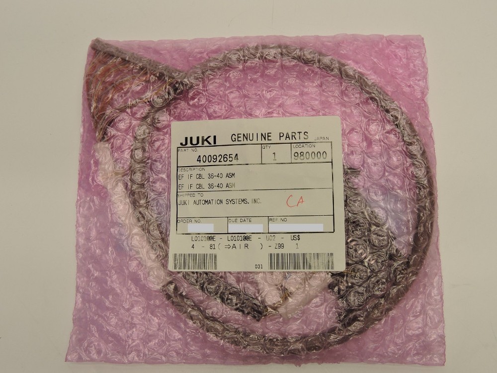Juki 40092654 EF IF Cable 36-40 ASM Genuine OEM NEW