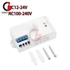 DC12-24V AC110-240V 5.8GHz Microwave Radar Sensor Body Motion HF Detector Switch