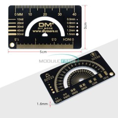 PCB Ruler Measuring Tool Resistor Capacitor 4CM Multifunctional Measure Meter