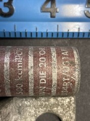2 Burndy 500kcmil U34ART Brown Die 5/8” Hole Long Barrel Copper Connectors 4-3/8