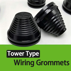Rubber Bushing Grommet Tower Type Cable Gland Sleeve Flame Retardant -60°C-250°C