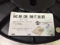 Belden 8442 060(CHR) 22AWG 2Con Control & Audio Cable, Priced by Foot