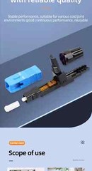 100Pcs Splicer Fiber Optic Connector For SC-APC SC-UPC FTTH Embedded Leather