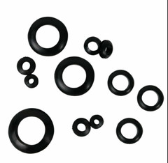 200pcs Rubber Grommet Assortment Set Electrical Wire Juncture Gasket Kit Black