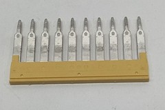Weidmuller 1608940000 ZQV 2.5/10 Yellow Contactor Cross Connector (20 Pieces)