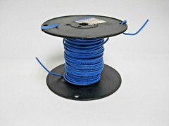 12 AWG INSULATED BLUE SOLID COPPER, THHN/THWN-2, 600V, APPROX. 125FT.