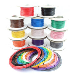 Single-Core Multi-Strand Flexible Electronic Connecting Wire Cable 16AWG-30AWG