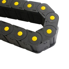 2X R55 25mmx50mm Black Cable Drag Chain Wire Carrier 1M For CNC US Shipping