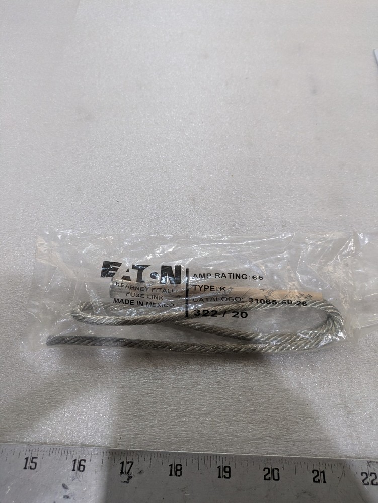 Eaton 31065-60-26 Type K 65 Amp Fuse Accessories Kearney Cutout Fuse Link 27KV