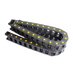 2X R55 25mmx50mm Black Cable Drag Chain Wire Carrier 1M For CNC US Shipping