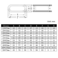 Oval Rubber Grommet Blanking Hole Plug Double-sided Sealing for Protecting Cable