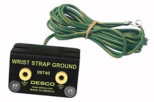 DESCO – 9740-DESCO 9740 Bench Mount Dual Wrist Strap Ground with 4mm Studs 10…