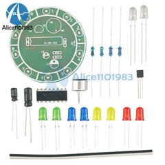 CD4017 Voice Controlled Rotary LED Light Electronic DIY Assembly Training Kit