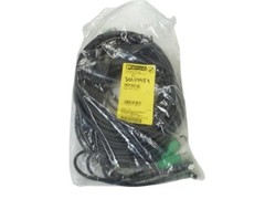 LOT OF 3 PHOENIX CONTACT SAC-3P-M12Y/2X3,0-PUR/M 8FR-2L CORDSETNSNP FACTORY BAG
