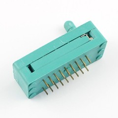 1Pcs Universal Gold Plated 2.54mm 18P 18 Pin DIP ZIF Test Chip IC Socket Adaptor