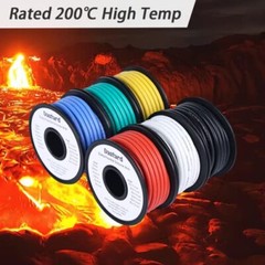 Dastard 14 AWG Silicone Wire 90ft Flexible 14 Gauge Stranded Tinned Copper Wire