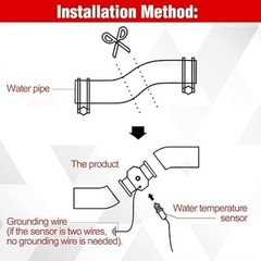 Aluminum Water Temperature Sensor Adapter 38mm 1-1/2″ Radiator Hose Size: 38mm