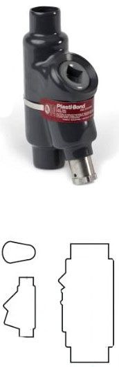 Robroy PREYD16, 1/2″ PVC Coated Sealing Fitting With Drain, 1pc
