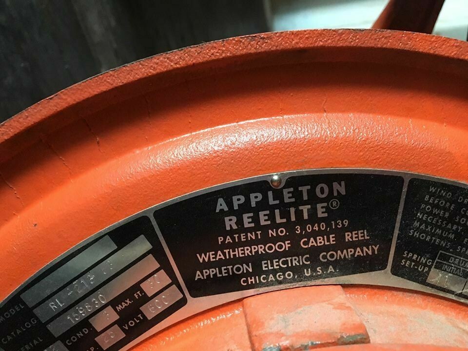 Appleton Reelite Waterproof Cable Reel – Local Pickup Free – Colorado