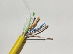 West Penn Wire 254245 24/4P Cat5E UTP Plenum Network Cable CMP Yellow /100ft