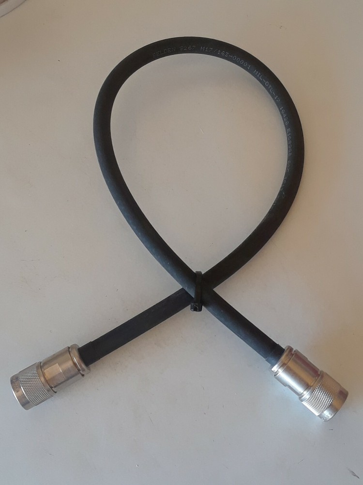 25in Belden 8267 3/8in Coax Jumper NM to NM connectors