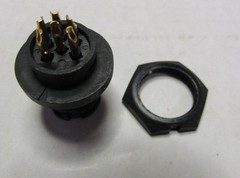 Switchcraft EN3P6FX 502-EN3P6F Std Cir Conn 6P FEMALE – Lot of 5 KITS! NEW! NOS