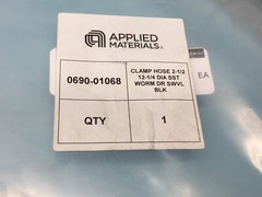 AMAT 0690-01068 Clamp Hose 2-1/2 12-1/4 DIA SST Worm DR SWVL BLK, 180786