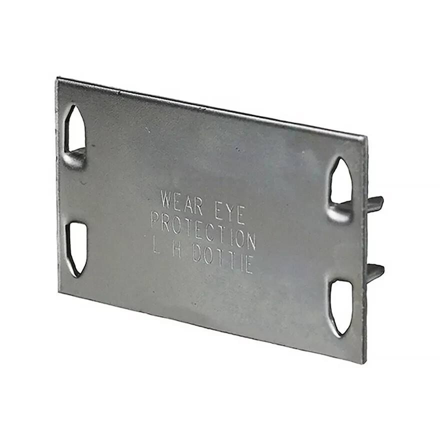 Dottie 411 16-Gauge Steel Safety Plates 1-1/2” x 2-3/4” (100 Pack)
