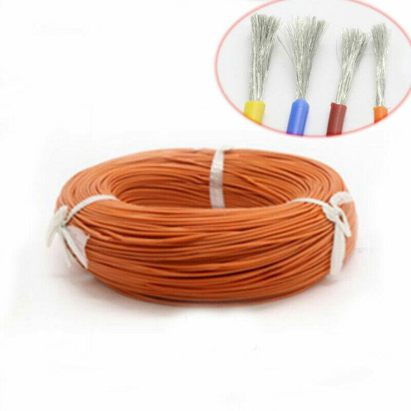 10AWG~28AWG Orange Silicone Cable Flexible Wire UL 0.08mm Series RC Cable Lead
