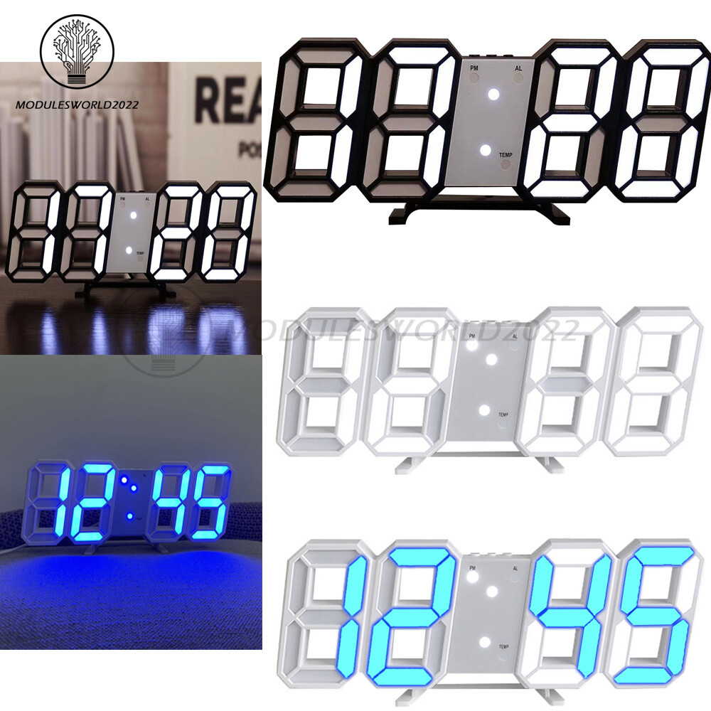 USB Fashion LED Digital Clock Multifunction Electronic Clock Home Decoration