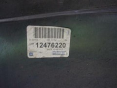 Genuine GM 12476220 Passenger Side Front Fender Assembly 30 Days Warranty