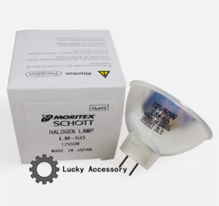 MORITEX SCHOTT LM-50 Lamp 12V50W MCR-50 Fiber Optic Bulb Light Source Box Bub