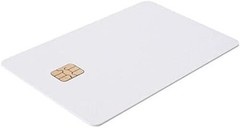 Plastic cards blank cards chip card ATMEL AT24C02 chip PVC white glossy
