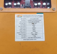 HPE POWER HVTA-400-6-600 INTELLIGENT UV INVERTER BALLAST ( FREE SHIPPING )
