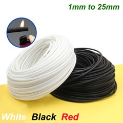 Silicone Fiberglass Sleeving Braided Wires Cable Protective Tubing Insulation