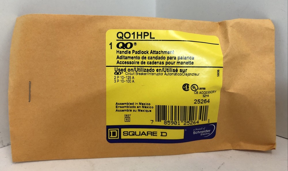 Square D Handle Lock Attachment for Circuit Breakers – QO1HPL