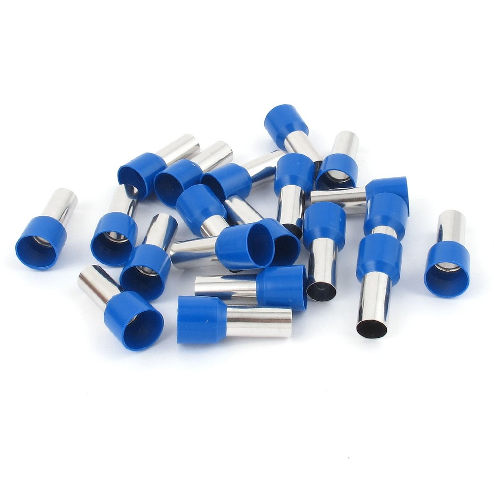 20 Pcs Wire Crimp Terminal Insulated Bootlace Ferrule Blue E25-16 4AWG 25mm2