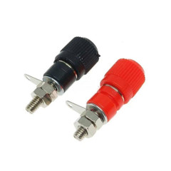 1 pair Amplifier Terminal Binding Post Banana Plug Jack Panel mount 4mm