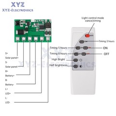 6.4V 7.4V 11.1V 12V Solar Street Light Circuit Board Solar Light Driver Control