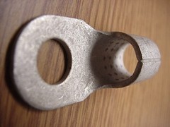 3/0 AWG BARE RING LUG CONNECTOR 1/2″ HOLE (lot of ten)