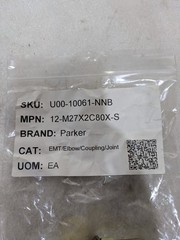 Parker 12-M27X2C80X-S 90° Elbow Coupling M27x2 Metric Tube Fitting OEM